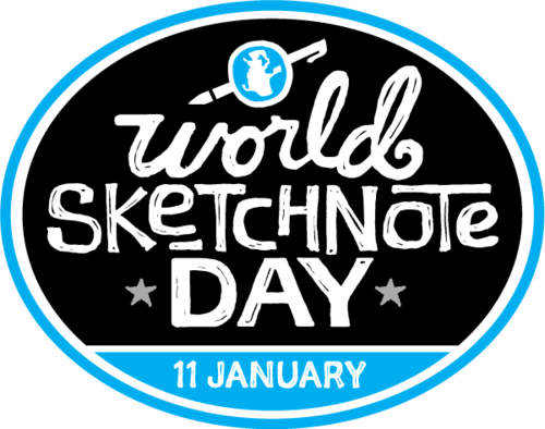 Logo World Sketchnote Day - 11th January Logo World Sketchnote Day - 11th January