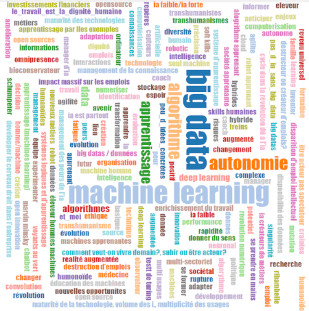 nuage de mots des participants du MOOC Manager avec l'IA nuage de mots des participants du MOOC Manager avec l'IA