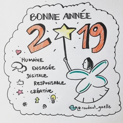 carte de voeux en sketchnote par Gaëlle Roudaut carte de voeux en sketchnote par Gaëlle Roudaut