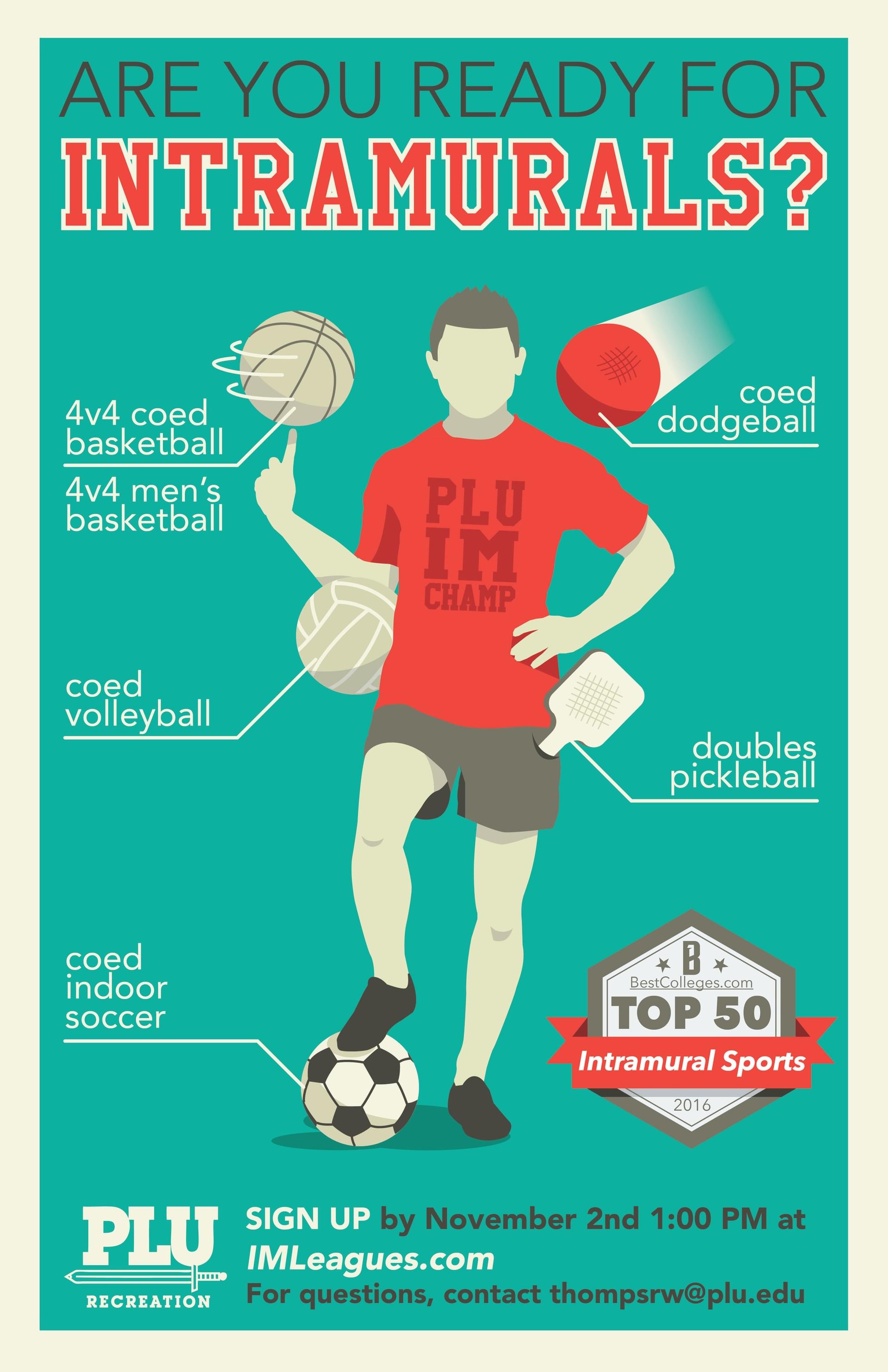 Intramural Sports Posters - Colton's Site