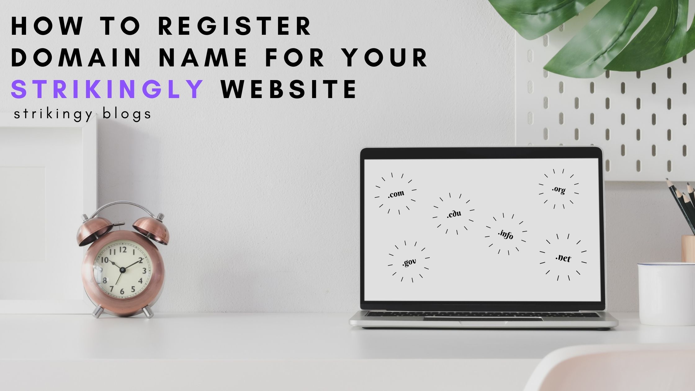 How to Register Domain Name For Your Strikingly Website - Building 