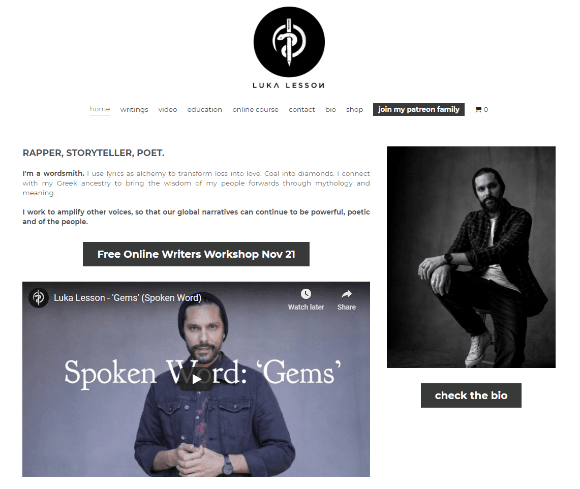 Luka Lesson Website