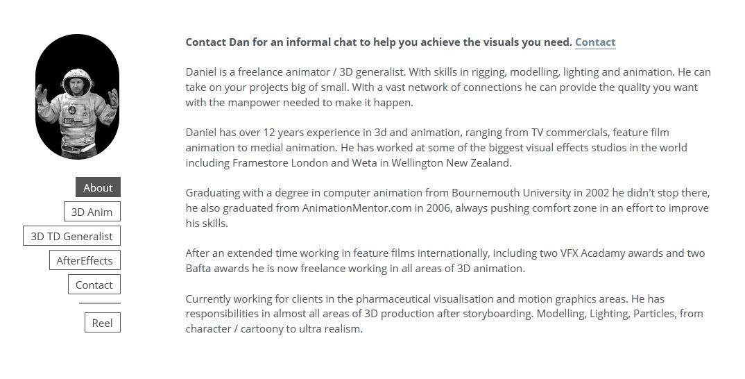 Animator Portfolios: How You Can Use A Website as A Storytelling Medium ...