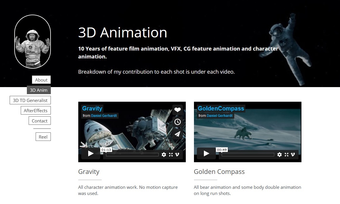 Animator Portfolios: How You Can Use A Website as A Storytelling Medium ...