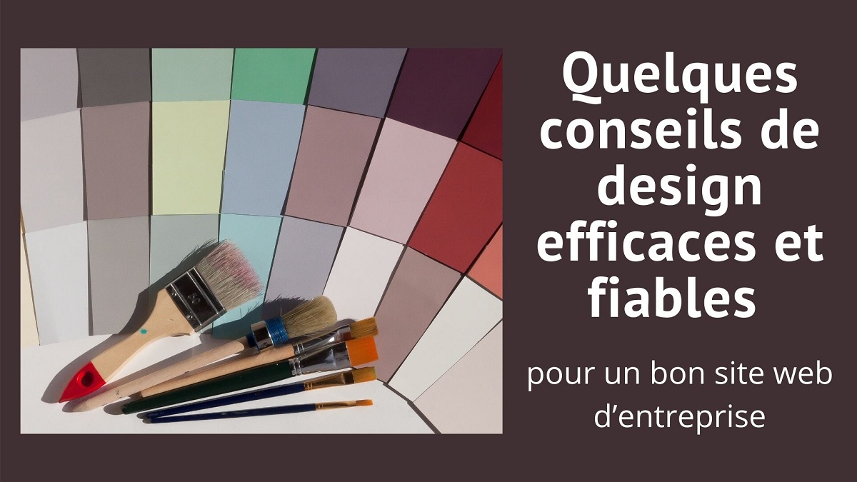 Quelques conseils de design efficaces et fiables pour un bon site web d ...