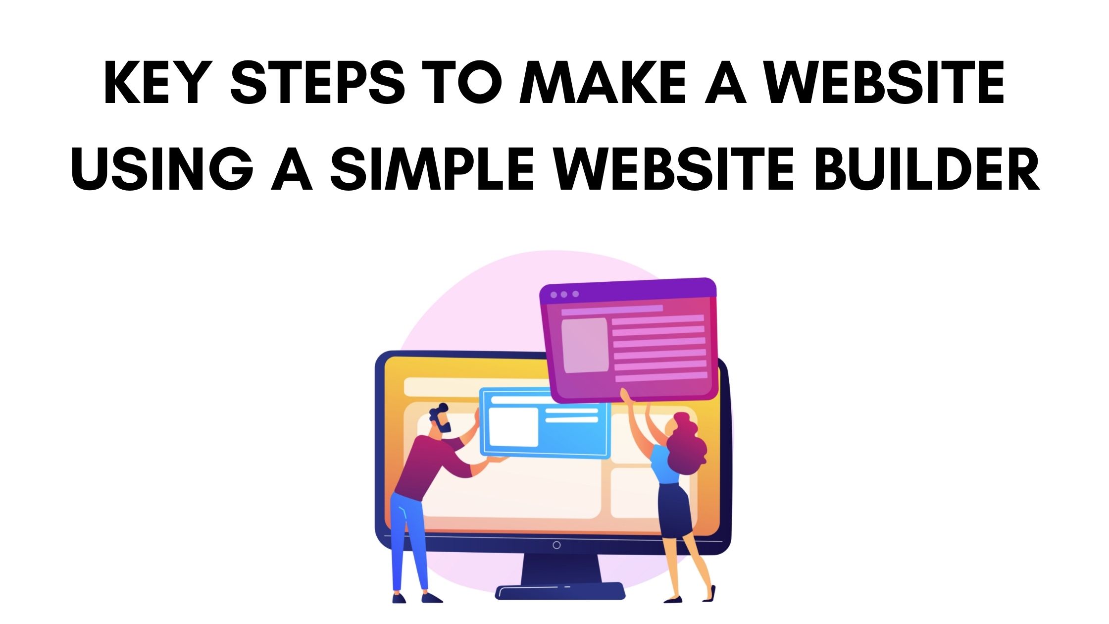 Key Steps to Make a Website Using a Simple Website Builder - Building ...