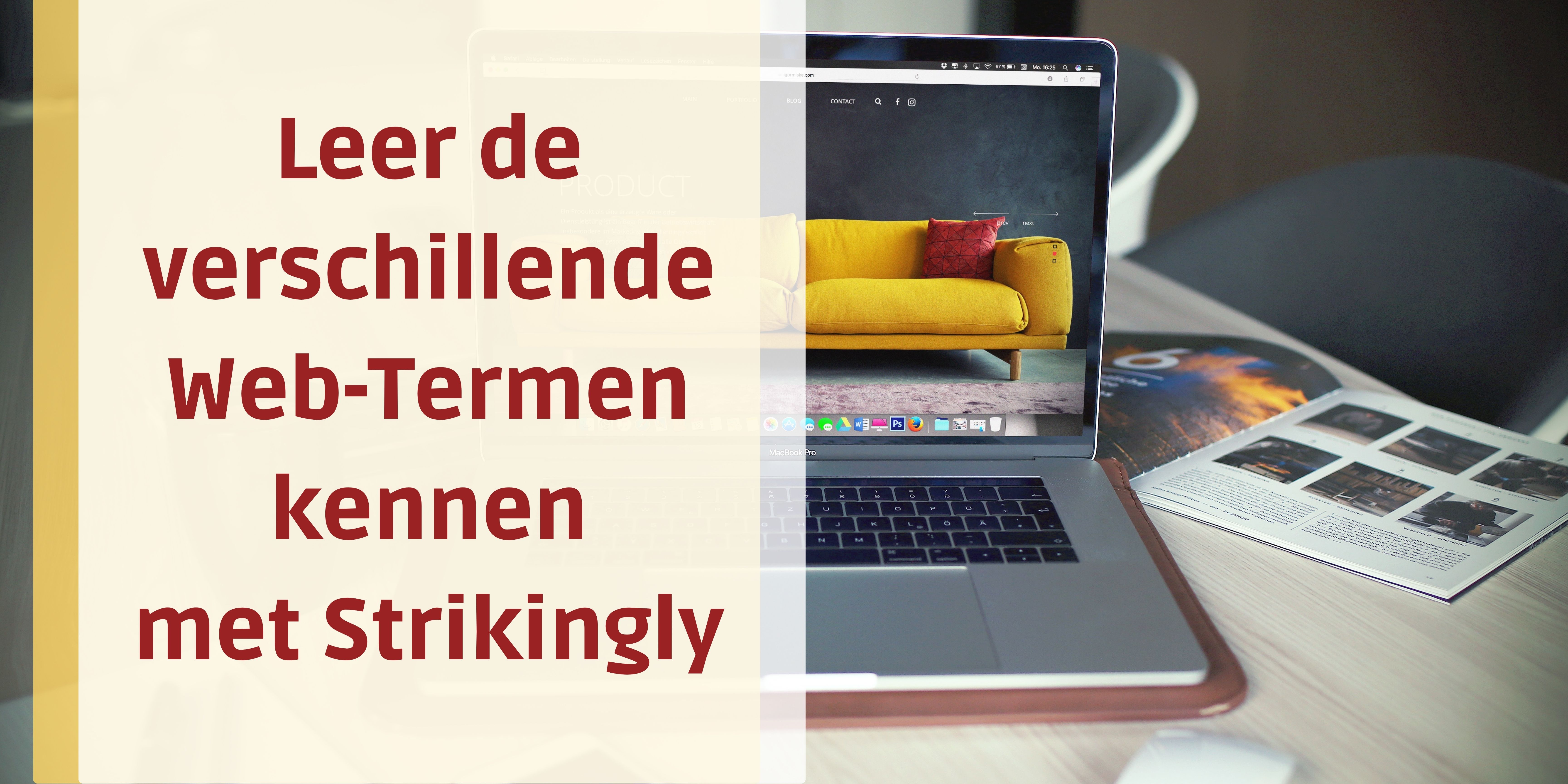 Het begrijpen van web-termen - Uw website bouwen - Strikingly