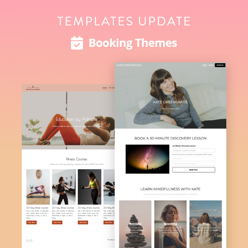 Templates Update Updates Strikingly