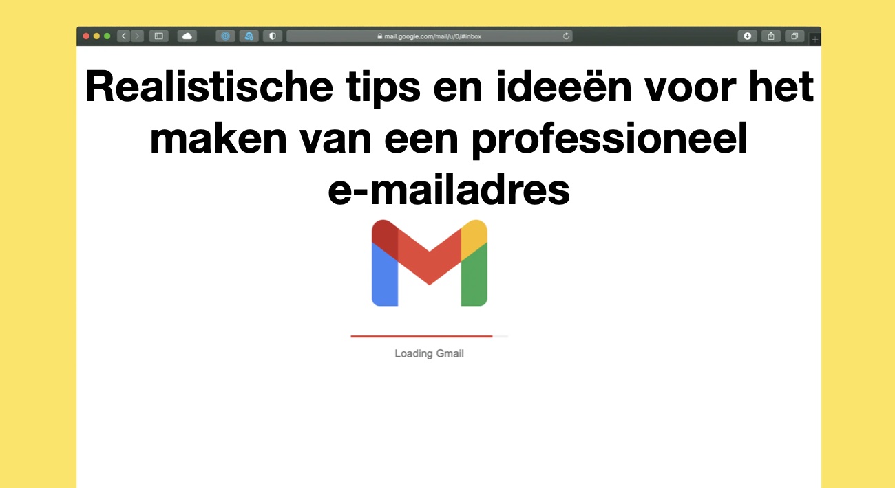 Realistische tips en ideeën voor het maken van een professioneel emailadres Uw website bouwen