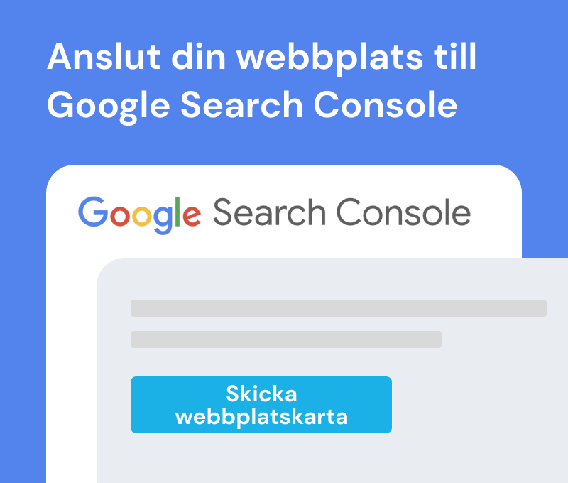 Anslut din webbplats till Google Search Console Uppdateringar