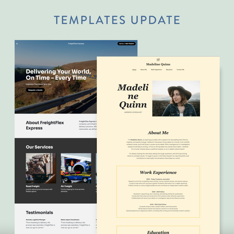 Fapt Update Example Templates Update - Updates - Strikingly