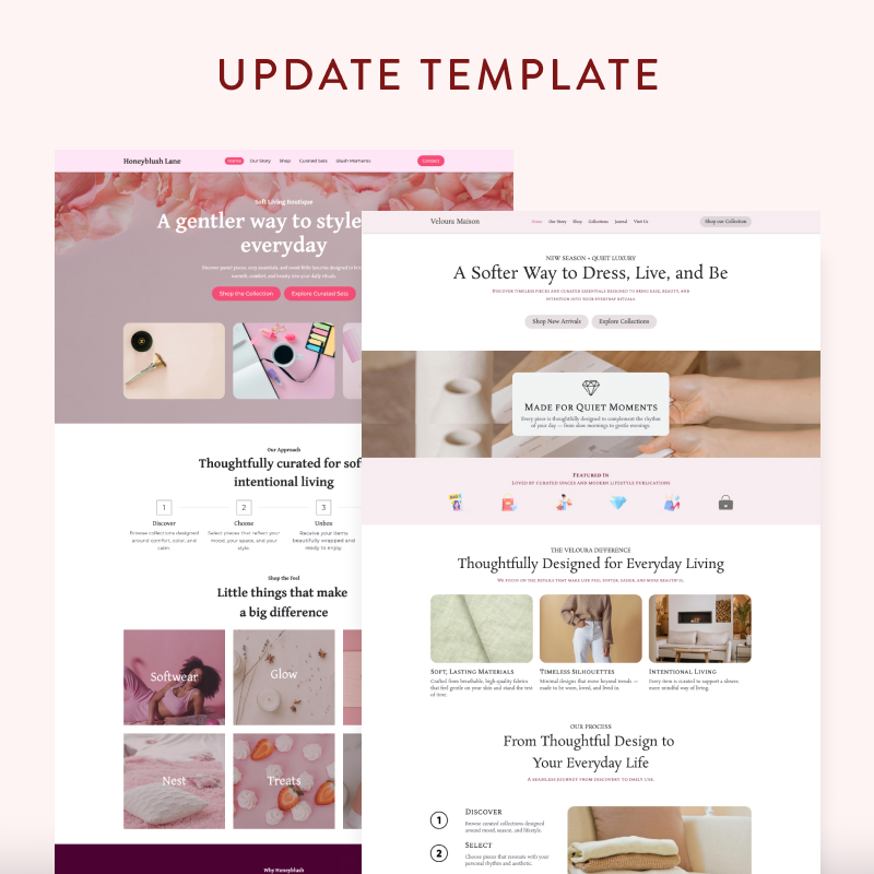 Update Template - Pembaruan - Strikingly