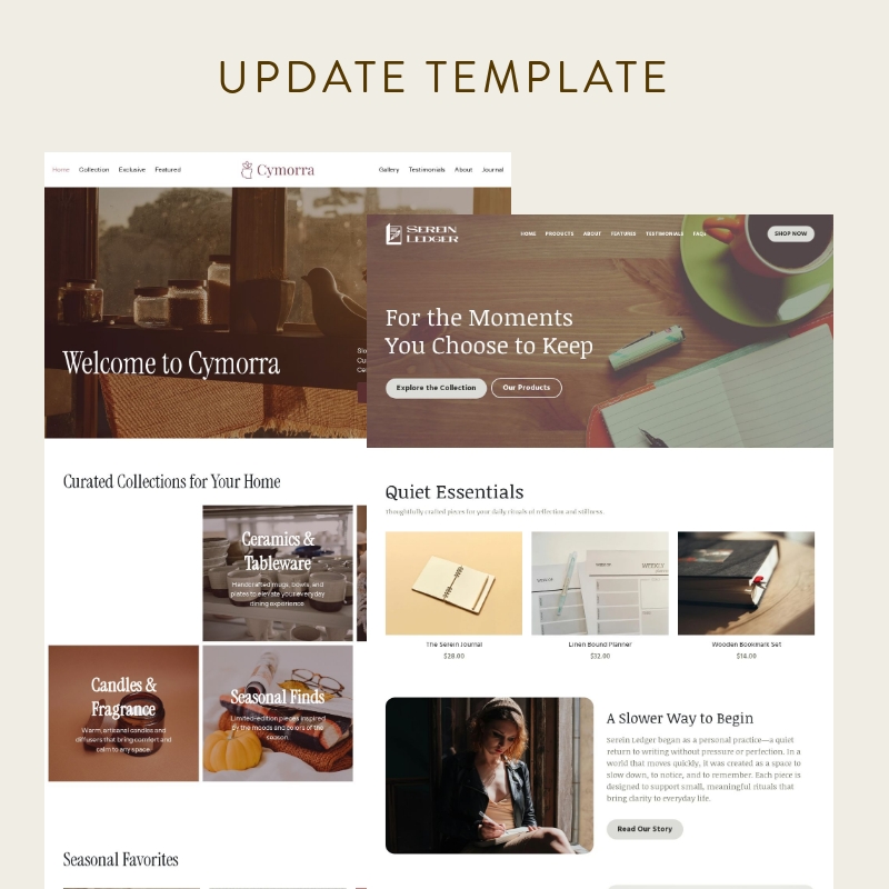 Update Layout Template Update Template - Pembaruan - Strikingly