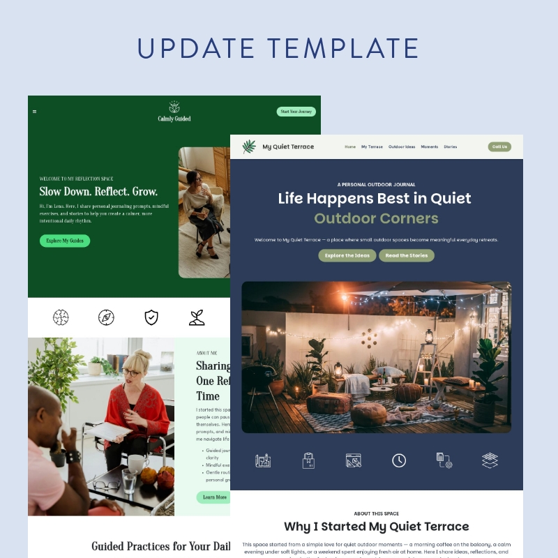 Update Template - Pembaruan - Strikingly