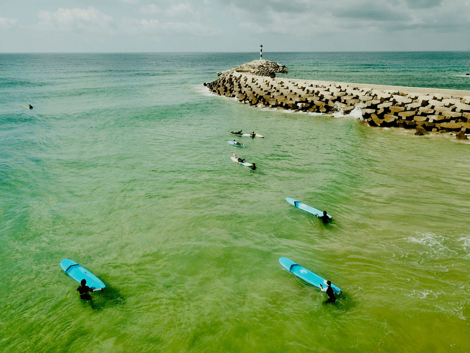 Keeping the board waxed and ready to go.