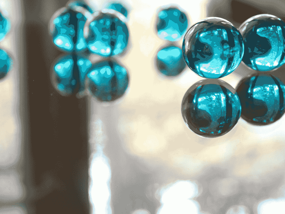 Ocean Blue Glass Beads
