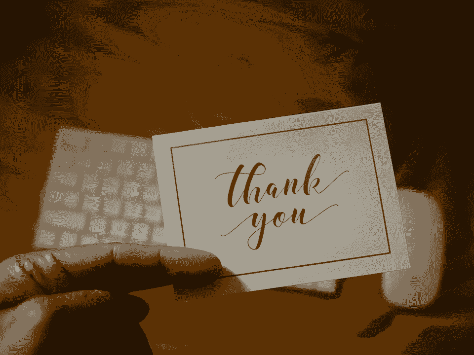 Thank You Note Card