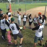 Coach Ben providing some last minute instructions to the mighty W.A.C.C (West Alameda Cocks & Cats)