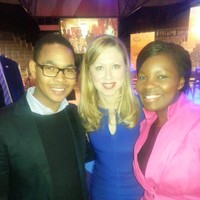 Chelsea Clinton (the only child of former U.S. President Bill Clinton and former U.S. Secretary of State Hillary Rodham Clinton) & Bridgette Majola