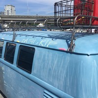 Making their mark on the chalk Kombi, Vancouver