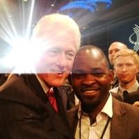 President Clinton and Jean-Marc Mercy