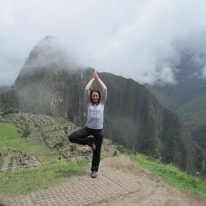 Tree pose at Macchu Piccu
