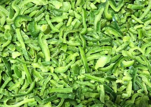 IQF Frozen Sliced Green Peppers Manufacturer China