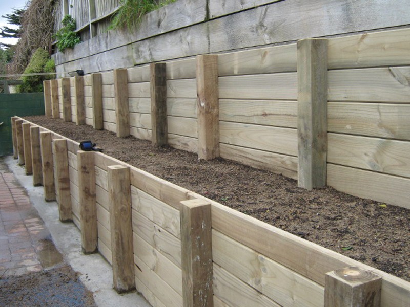 Terrain Tech - How To Build A Timber Retaining Wall Nz Terrain Tech - How To Build A Timber Retaining Wall Nz