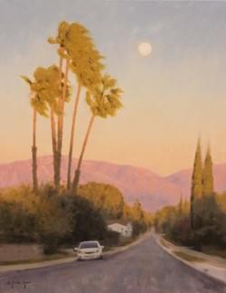 "Palm Trees in the Calm Breeze" - 18x14, Oil, $1500