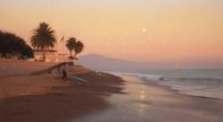 "Moonrise on Butterfly Beach"  20x36, Oil, $3900