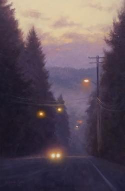 "Cathedral of the Commuter"  18x12, Oil