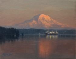 "Ferry Crossing"  8x10, Oil