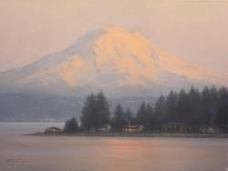 "Puget Sound Twilight"  12x16, Oil 