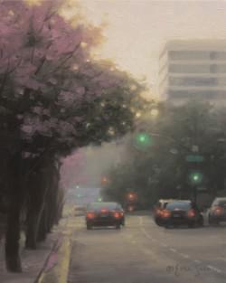 "April Light"  10x8, Oil