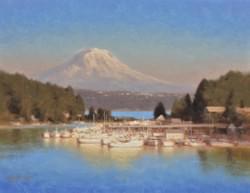"Gig Harbor: Afternoon Sun"  11x14, Oil