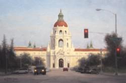 "Afternoon at City Hall"  10x15, Oil