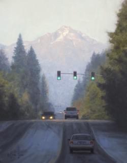 "Olympic Morning Frost"  14x11, Oil