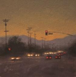 "Morning Glow"  6x6, Oil