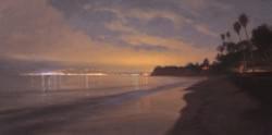 "Peaceful Evening on Butterfly Beach"  20x40, Oil