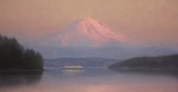 "Crossing the Sound"  16x30, Oil