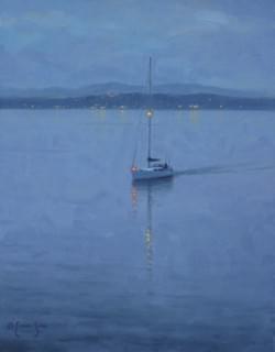 "Smooth Waters"  14x11, Oil 