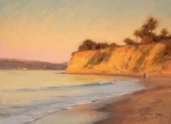 "First Light on Butterfly Beach"  9x12, Oil, $1200