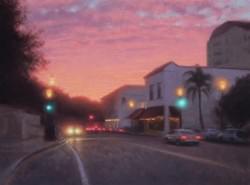 "Sunset Santa Barbara"  18x24, Oil, $2450