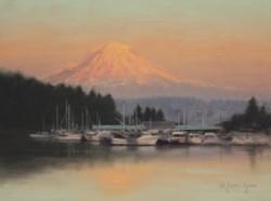 "Harbor Reflections"  9x12, Oil