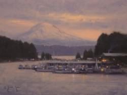 "Gig Harbor - Approaching Storm"  9x12, Oil