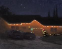 "A Silent Night"  8x10, Oil