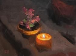"Candlelight" - 6x8, Oil