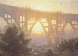 "Crossing the Arroyo"  9x12, Oil