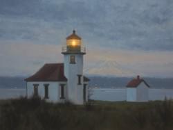 "Point Robinson Winter Evening"  18x24, Oil