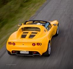 Drone aerial. Lotus Elise. 
